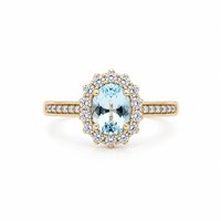 Anello Moraglione Donna in Oro Acquamarina LNABC140